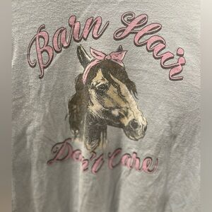 “Barn Hair don’t care” t-shirt size large in GUC